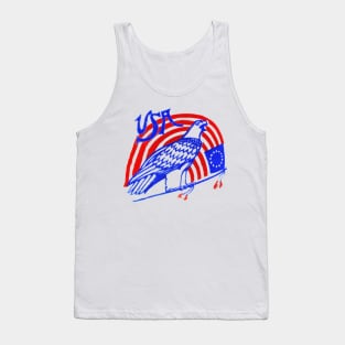 4th of July Eagle, Flag, USA, Stars & Stripes, Patriotic Tank Top